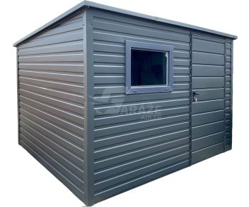 Záhradný domček 2,5x2m - dvere - okno - antracit - strecha spád dozadu GP545