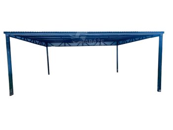 Carport - prístrešok na auto 6x6m - antracit - strecha spád dopredu GP381