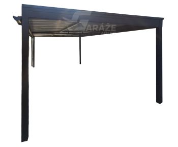 prístrešok na auto - Carport 3x6m - strecha spád nabok GP720